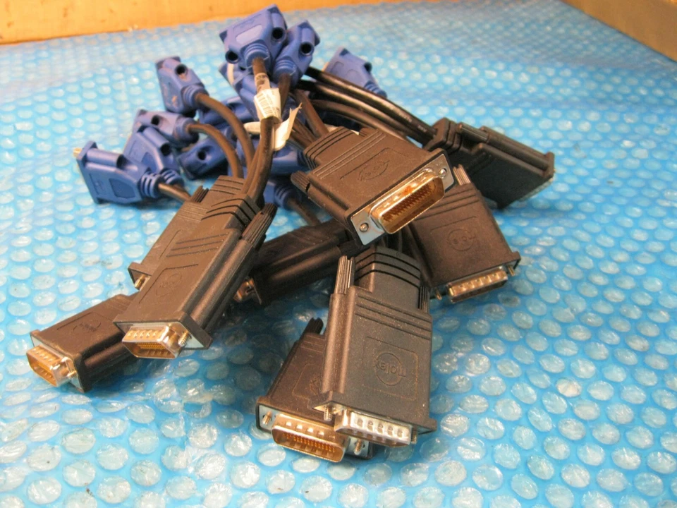 LOTS of 2 Molex E208931 DMS-59 male to dual femaleDVI-I duaL link - Image 3 of 3