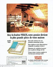 PUBLICITE ADVERTISING 106  1973  la fenetre de toit Velux
