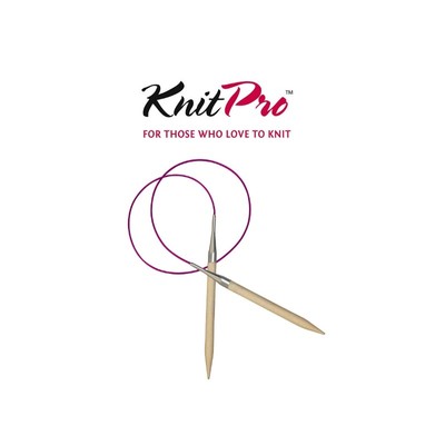 KnitPro 40 cm Basix Birke Rundstricknadeln feste Nadeln
