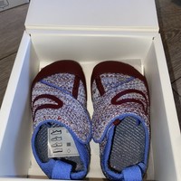 Nike  Swoosh 1 Baby Toddler Knit Slip-On Shoes Blue Red Grey UK 5.5 FB3244-404