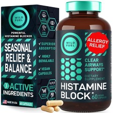 Histamine Block 101 Flavonoids Supplements - 60 Count Pack Of 1 White Histamine Block 101 Flavonoids Supplements - 60 Count Pack Of 1 White