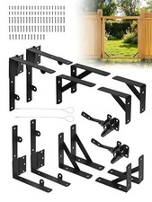 2 Pack Anti Sag Gate Kit, Fence Gate Kit Gate Hardware,Heavy Duty 2 Door Set