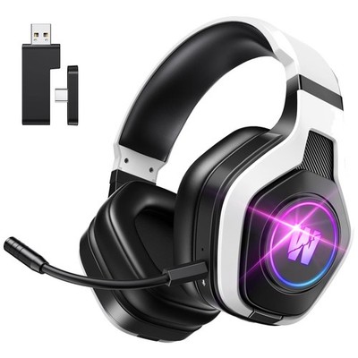 Multi-Device Compatibility Wireless Headset with 7.1 Sound & Noise-Canceling