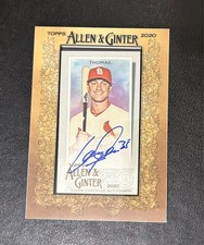 2020 Topps Allen & Ginter Lane Thomas Framed Mini Autographs Insert Auto #MA-LT