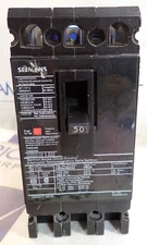 Siemens Sentron Seires Breaker HED43B050 3 Pole 50 Amp 42kA @ 480VAC - TESTED