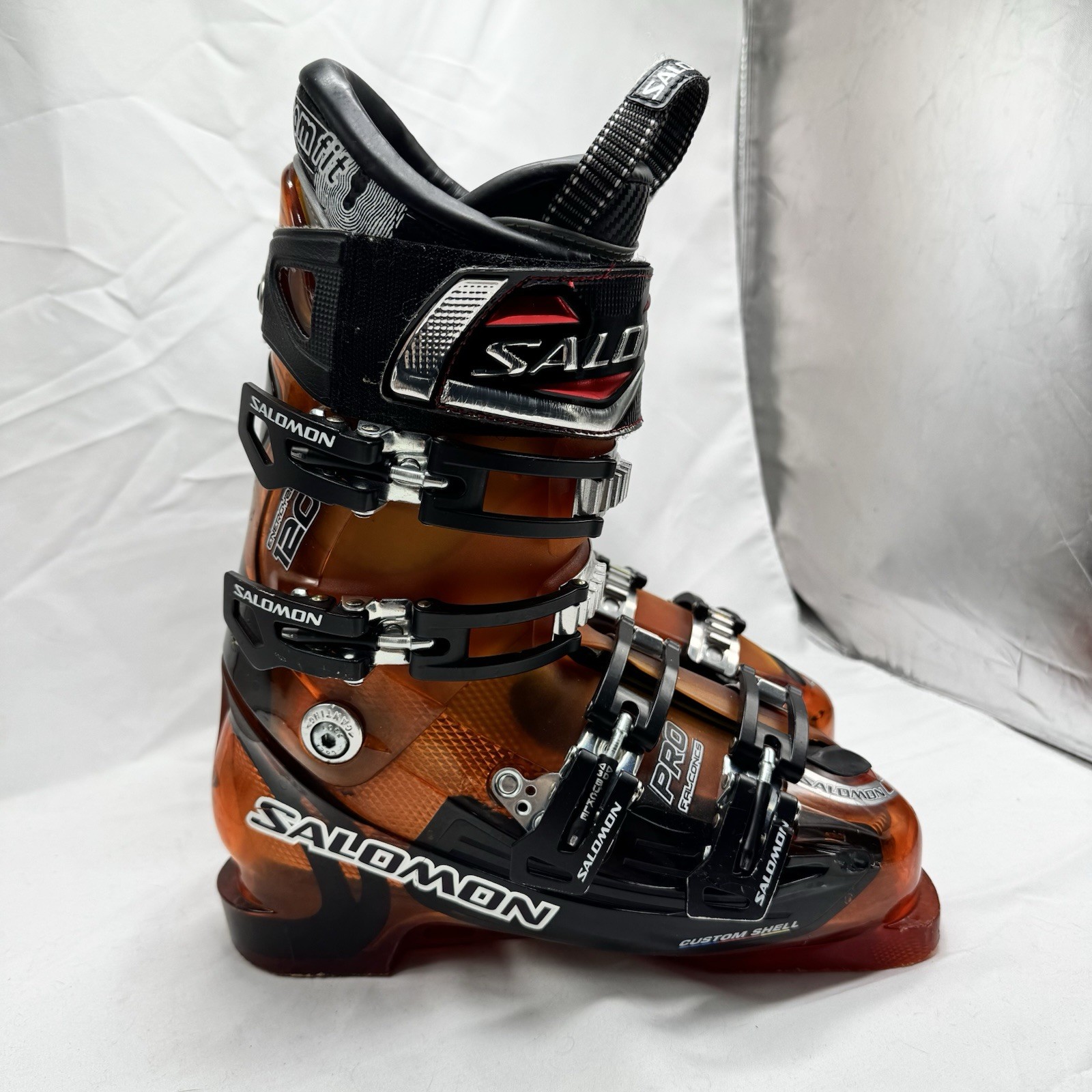 Scarponi da sci Salomon Falcon Pro CS Energyzer 120 taglia 25 25 5 arancione