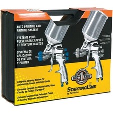 Devilbiss Startingline Hvlp 2-gun Auto Painting Priming System 802343 Devilbiss Startingline Hvlp 2-gun Auto Painting Priming System 802343