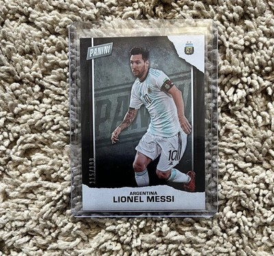 2021 Panini Father's Day Lionel Messi Silver 115/199 PSA 9 Mint #LM Argentina