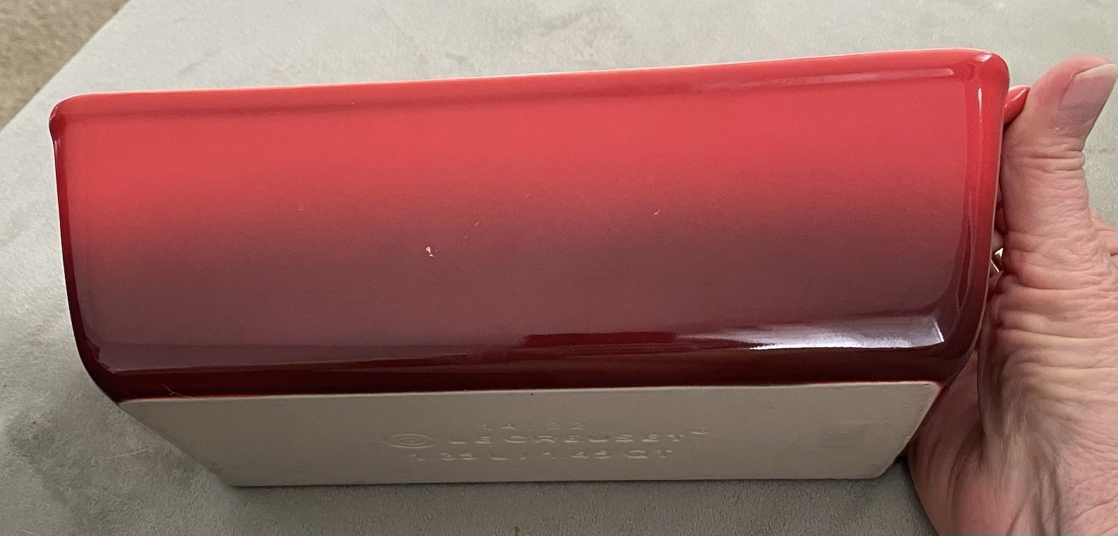 Le Creuset Heritage Stoneware Loaf Pan Ombré (Red) 1.45qt