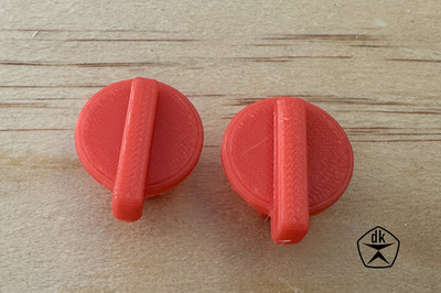 2x Drehknopf, 3D-Gedruckt, passend für GARDENA  OS 140,  01559-00.630.11