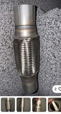 Exhaust Flex Pipe 2"X6"/10" Universal Type 100 Stainless Steel for Heavy Duty a