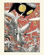 Moebius collectible silkscreen print, The Man from Ciguri (40x50cm)