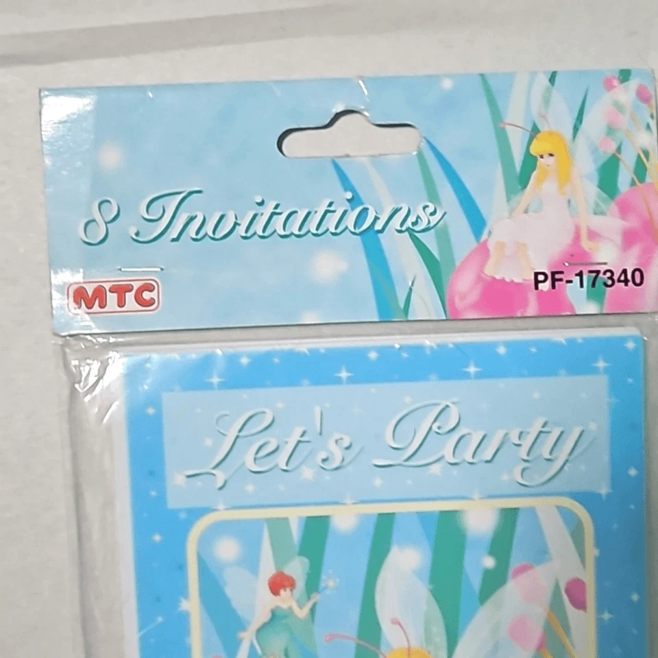 Vintage Fairy Party Y2K Invitation Girls Princess Wonderland NEW - Image 4 of 4