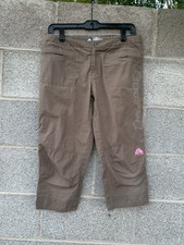 ACG Nike All Conditions Gear Capri Pants Brown Floral Detail Pockets Small Y2K