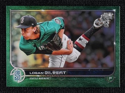 2022 Topps Chrome Ben Baller Edition Green Refractor 13/99 Logan Gilbert 18pg