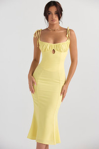 boden chloe jersey midi dress Chloe Peached Jersey One Shoulder Midi Dress / Ivory | MESHKI