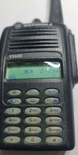 Clean used Motorola EX600  AAH38KDH9AA6AN   VHF 136 - 174  With Charger