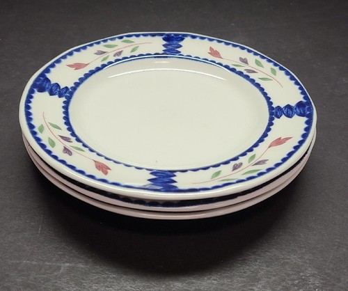 Vintage Adams Ironstone Lancaster Set of Three Bread & Butter - Picture 1 of 1