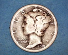 1918-S MERCURY DIME***~110-6B