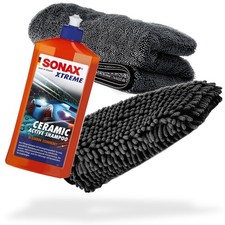 SONAX XTREME Ceramic Active Shampoo 500ml + Waschhandschuh + Trockentuch