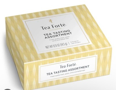 Tea Forte TEA TASTING ASSORTMENT 5 Pyramids Black/Green/White/Herbal Teas