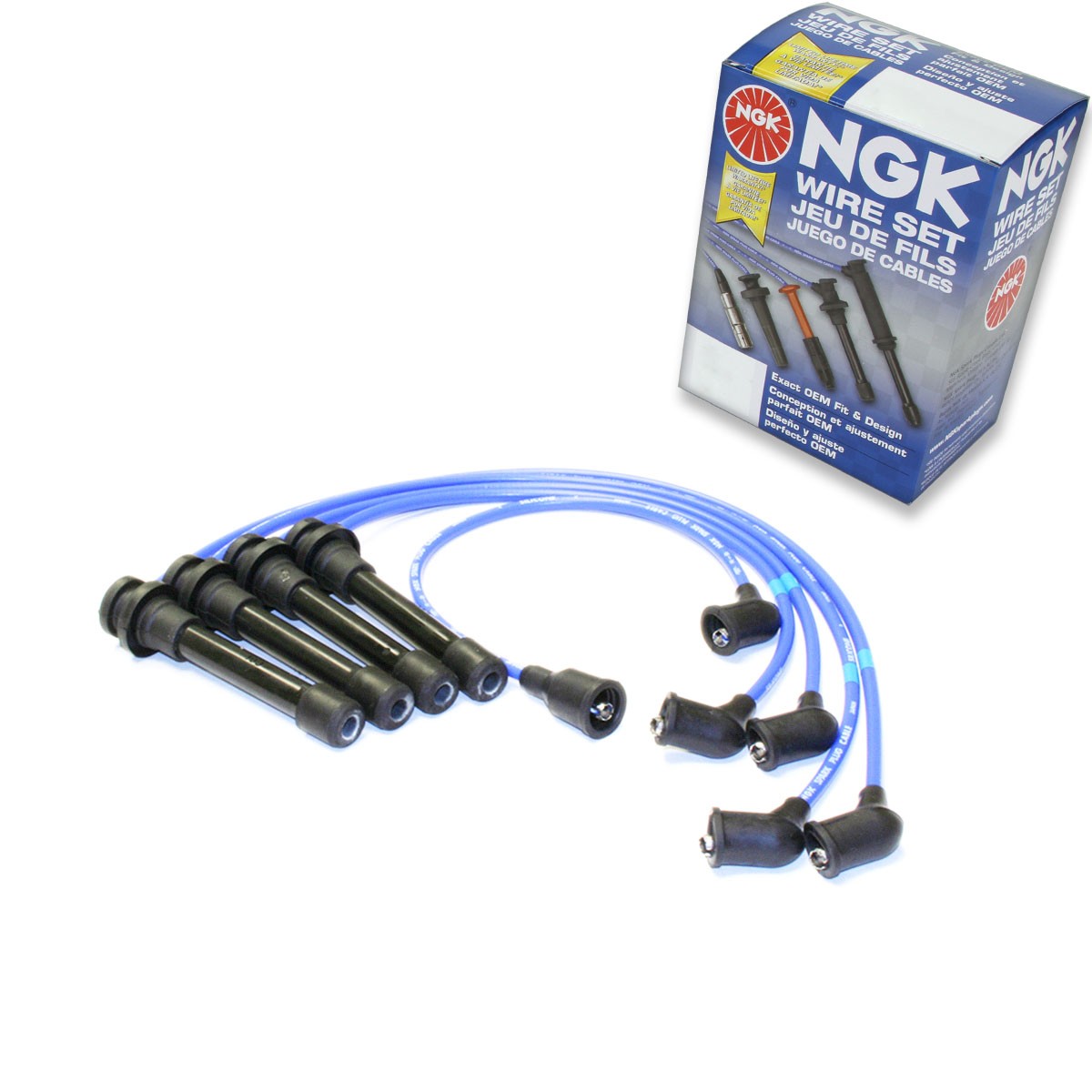 1 pc NGK Spark Plug Wire Set for 1991-1994 Nissan 240SX 2.4L L4 - Engine Kit yi