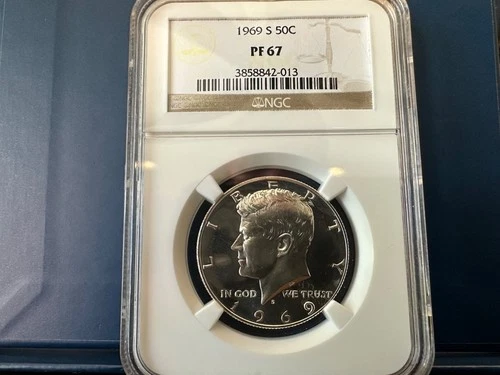 1969-S Kennedy Half Dollar Proof NGC PF67 Silver 50C Deep Mirror