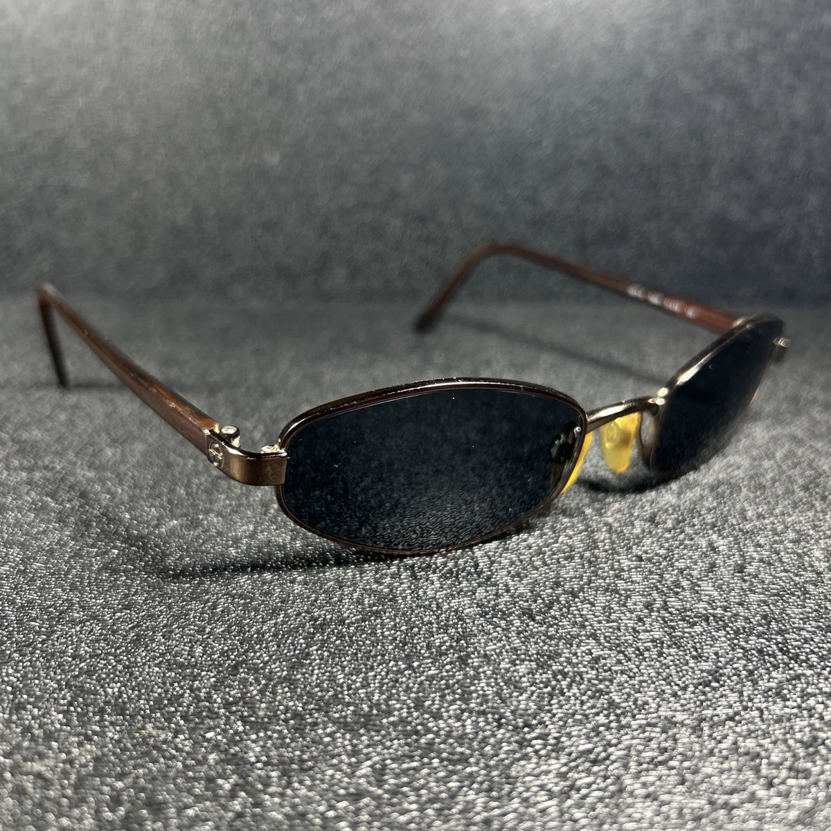 Vintage Sergio Tacchini S.T1084-S Black Gold Oval Sunglasses‎ Italy FRAMES ONLY Sergio Tacchini Original Vintage Sunglasses | eBay main image 3