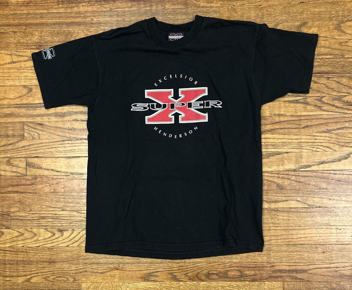 Vtg 90s Excelsior-Henderson Motorcycle T-Shirt XL Belle Plaine MN