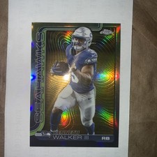 2025 Topps Chrome Kenneth Walker III Seattle Seahawks  Gold Topographic /50 #276