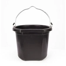 Fortiflex Flat-Back Bucket 5 Gallon Black