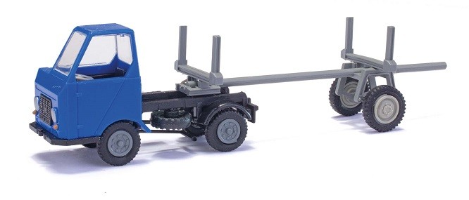 Busch 210003701 - 1/87 / H0 Multicar M22, Trailer Blue/Gray - New