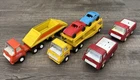 Tiny Tonka Lot of 4 trucks car carrier with cars nice original condition 1970’s!