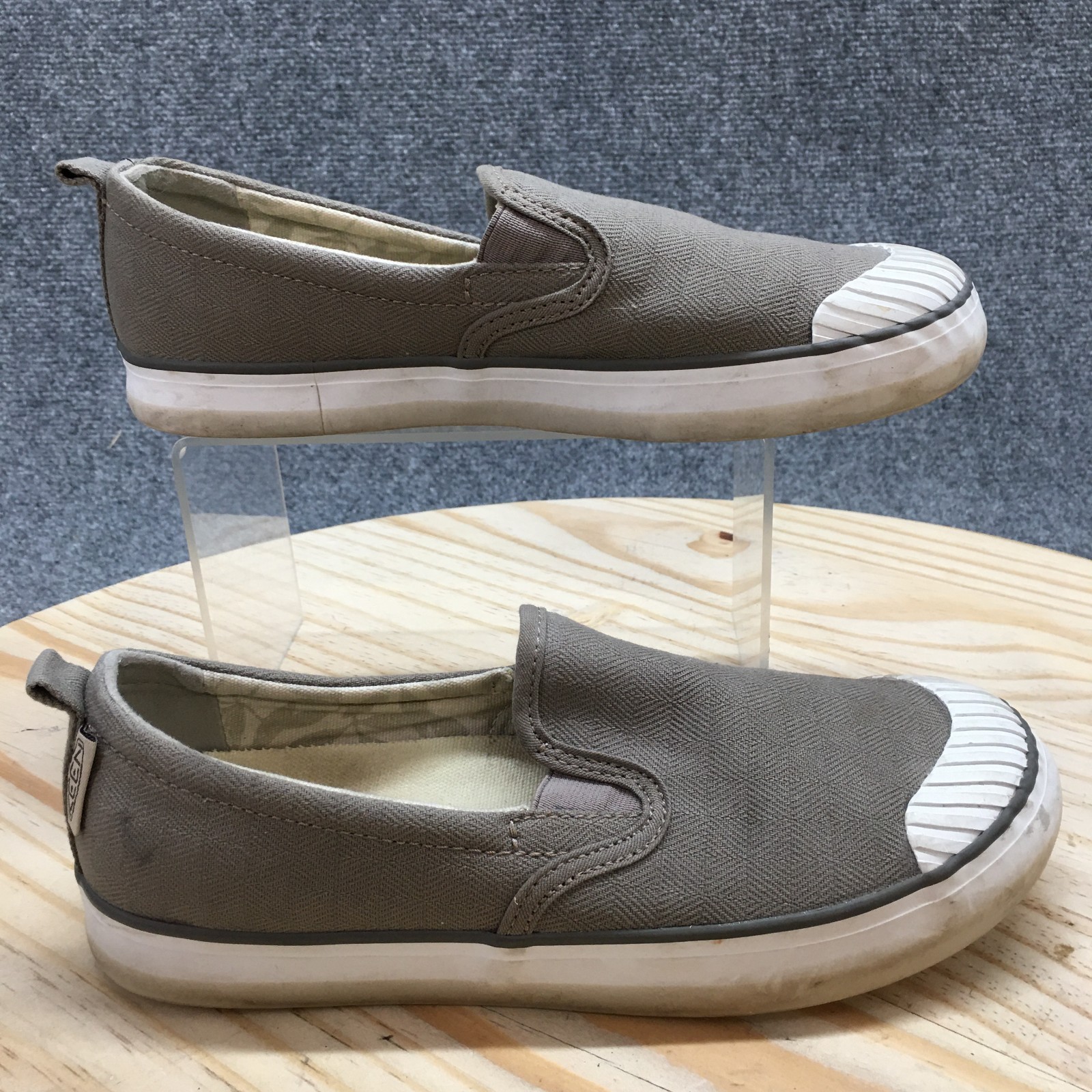 Keen Shoes mocassini donna 8 5 W Elsa slip on grigio bassi comodi 10170148