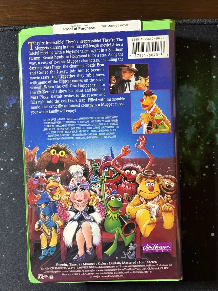 The Muppet Movie (VHS, 1995)/Muppets Classic Theater 1994, Muppet’s Treasure Is - Image 3 of 4