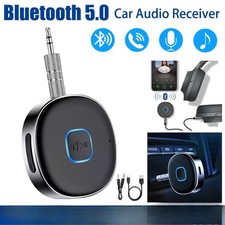Portable 3.5mm Aux Car Adapter Bluetooth Wireless Audio Receiver Car/Home Stereo