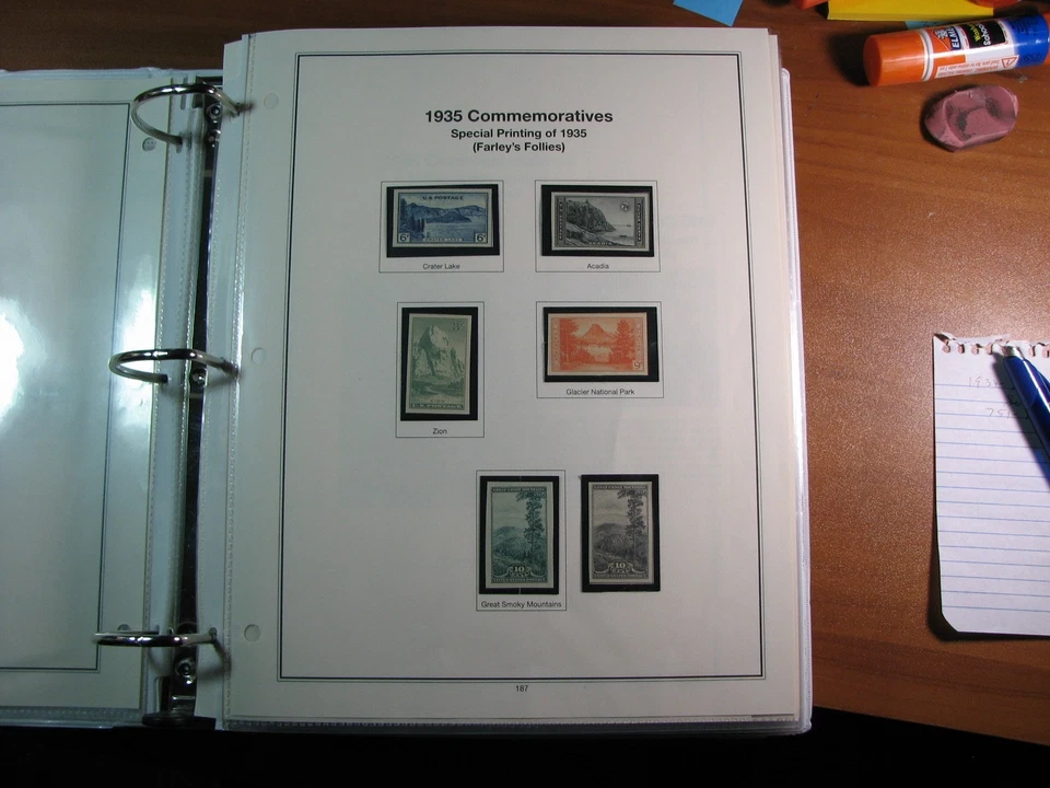 US Stamp Album of Plate Blocks Read note on description H345 Book 1 - Image 4 of 4