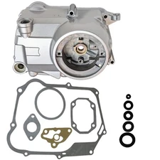 RedCap Right Side Engine Cover for 110cc 125cc Lifan Zongshen Dirt Bike (Silver)