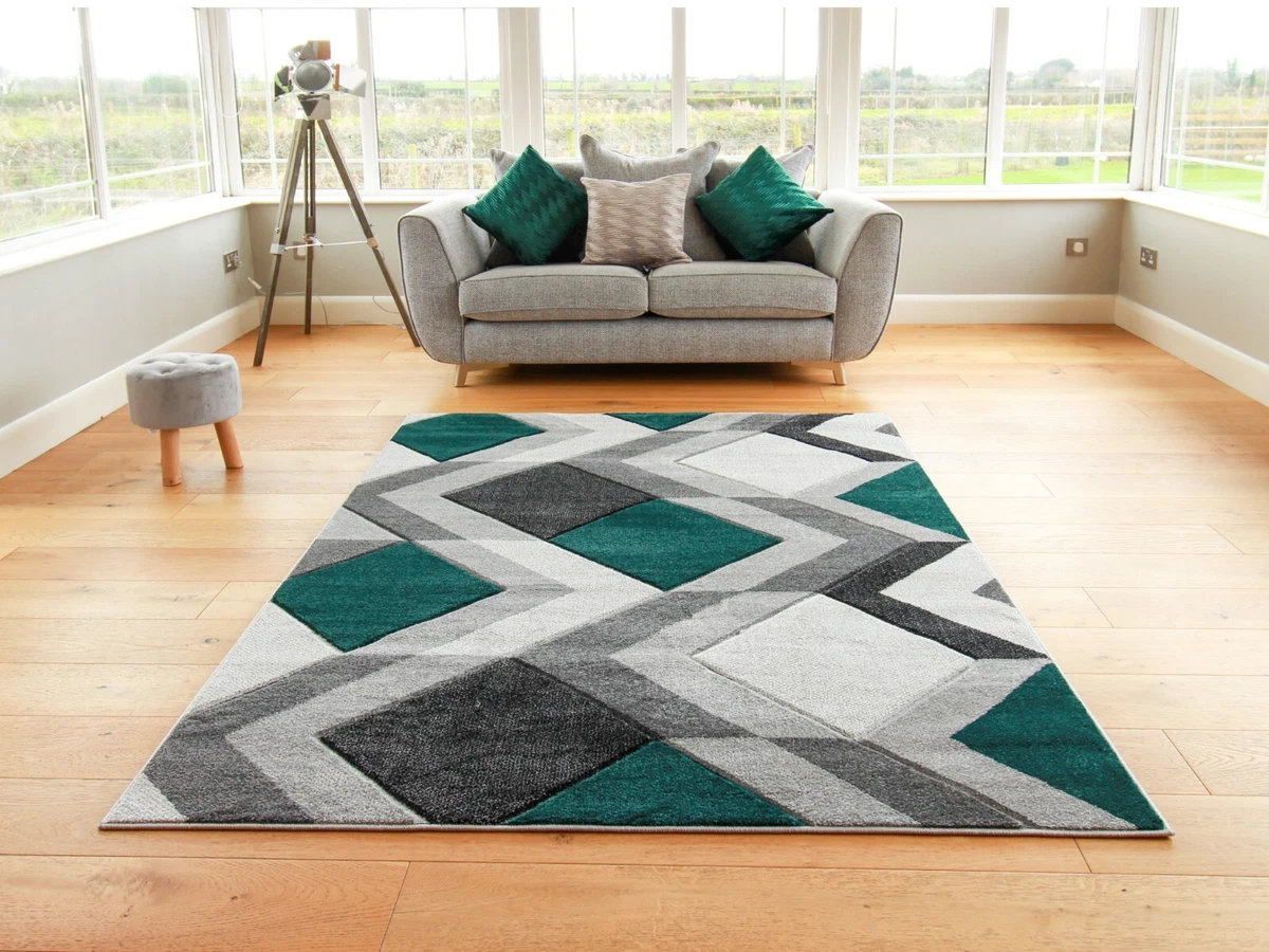 Green and grey rug deals