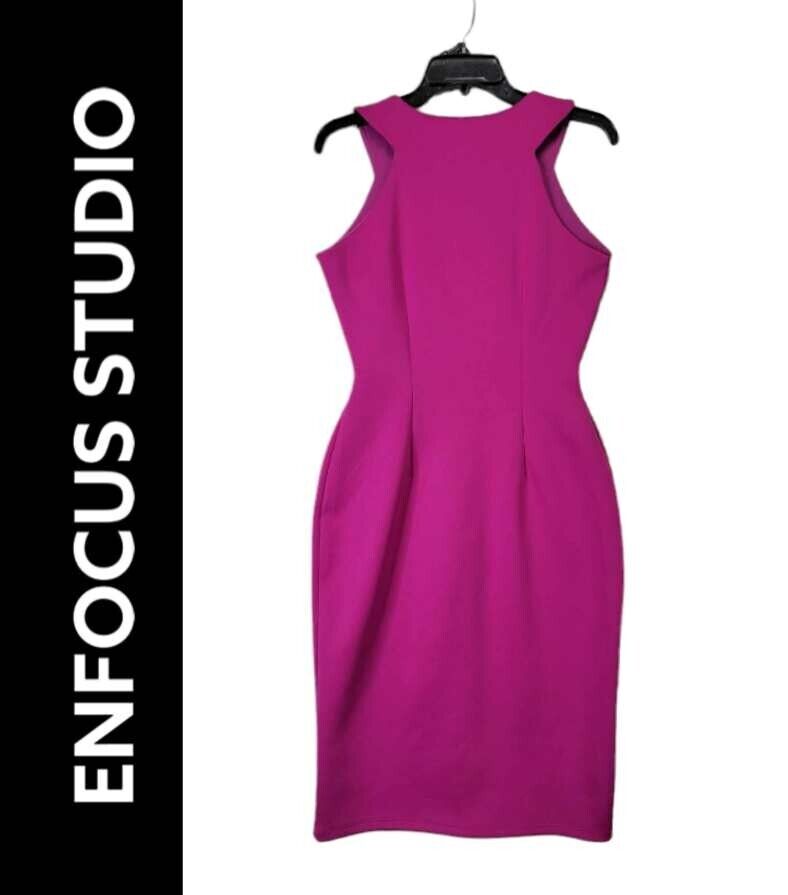 En Focus Studio Women Fuchsia Pink Size 6 Full Zi… - image 2