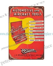 1949 Automotive Aircraft Tools Metal Tin Sign Mechanics Equipment Hardware 1949 Automotive Aircraft Tools Metal Tin Sign Mechanics Equipment Hardware
