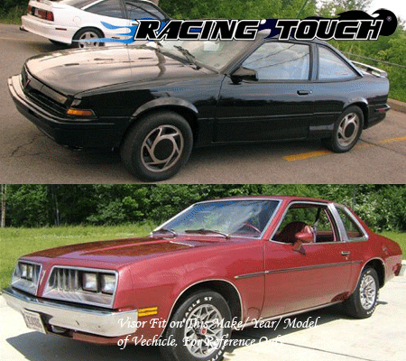 JDM Visors 2.0 mm 2pcs Out Channel Rain Guard Pontiac Sunbird 2 Door 1986-1994 - Picture 7 of 7