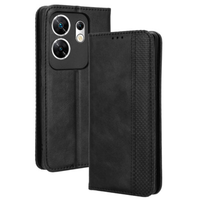 Luxury Magnetic Flip Wallet leather stand Phone Case For Infinix Zero 30 5G / 4G