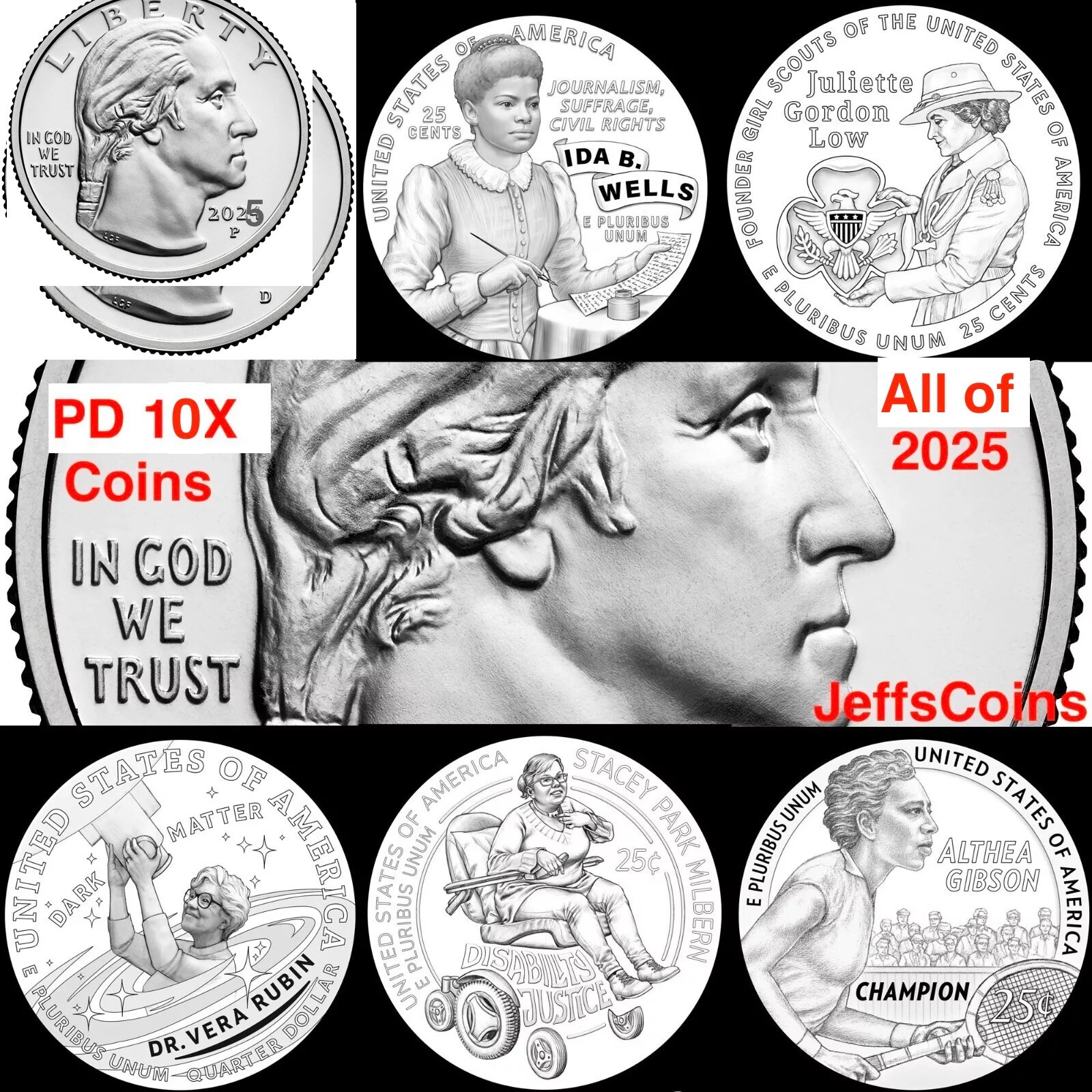 2026 P D All 10 NEW Quarters 1 Year Best BU PD 1776 Semiquincentennial Presale