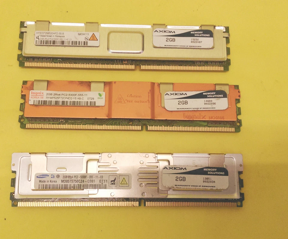 12GB (2GBx6) 2Rx4 PC2-5300F DDR2 240-pin for Dell Precision 490 PC Server Memory - Image 3 of 4