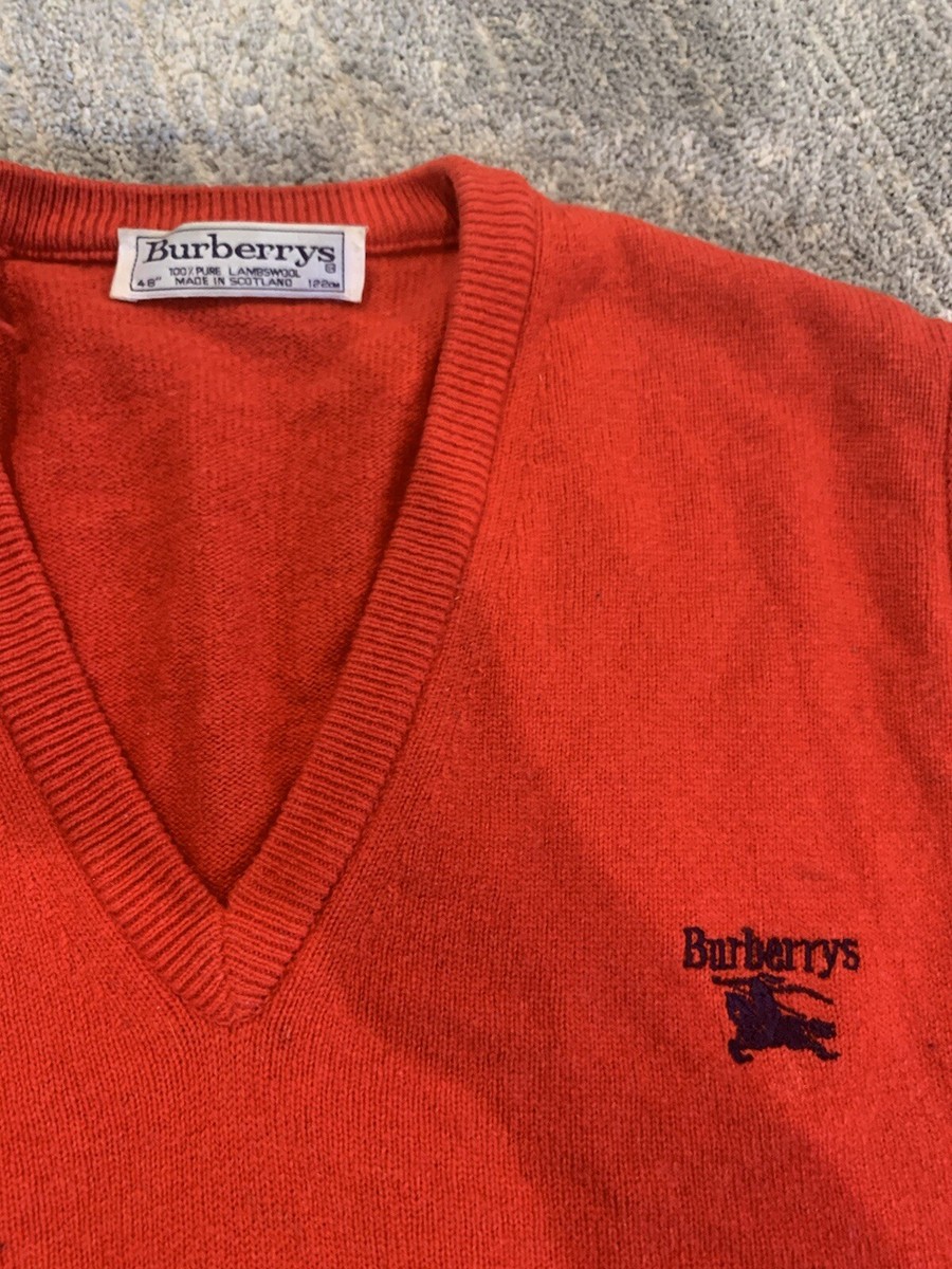 Burberry 100% Lambs Wool Sweater Vest View 2