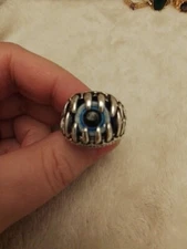 Eyeball Ring Blue Iris And Jaws Gripping It Unknown Metal And USA 11 UK W