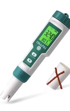 Pool Salt Tester ORAPXI pH Meter for Saltwater Salinity Open Box READ DESCP