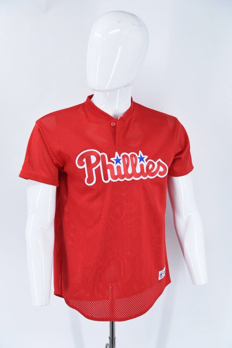 Philadelphia Phillies Vintage Embroidered Jersey Youth Size XL Made in USA