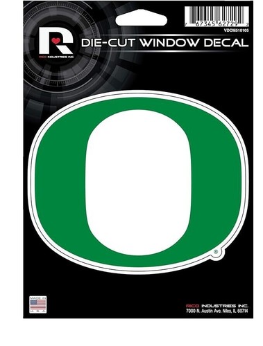 Oregon Ducks Sport Decal - 3.75x4.75 Inch Die-Cut Team Logo Sticker